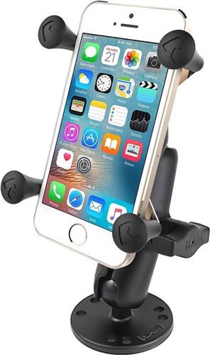 X-Grip smartphone schroefvast -Ronde base RAM-B-138-UN7U