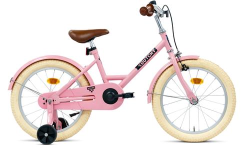 Nogan Dutchy Kinderfiets 18 Inch - Met Zijwieltjes - Verstelbaar Stuur & Zadel - Terugtraprem & V-Brake - Glans Roze