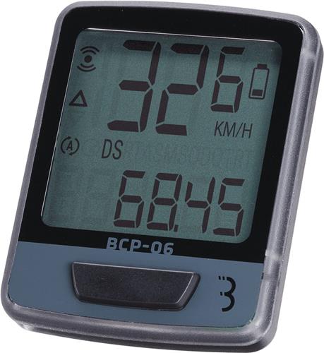 BBB Cycling Fietscomputer Bedraad - Kilometerteller Fiets - 10 Functies - Snelheidsmeter Fiets - Zwart/Zilver - DashBoard 10 BCP-06
