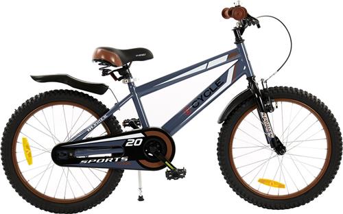2Cycle Sports - Kinderfiets - 20 inch - Blauw-Grijs - Jongensfiets -20 inch fiets