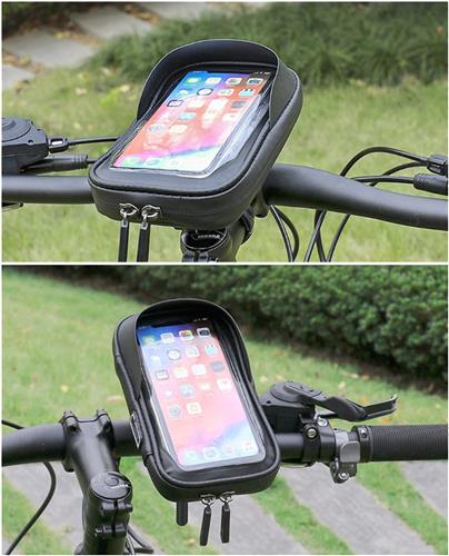 LuxeBass Multifunctioneel waterproof/waterbestendig Fiets Houder met pasjeshouder 360 etui- LB494