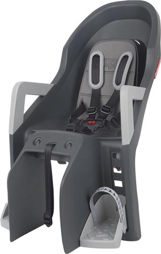 Polisport Guppy - Achterzitje - Maxi - CFS dragerbevestiging - Zwart/grijs