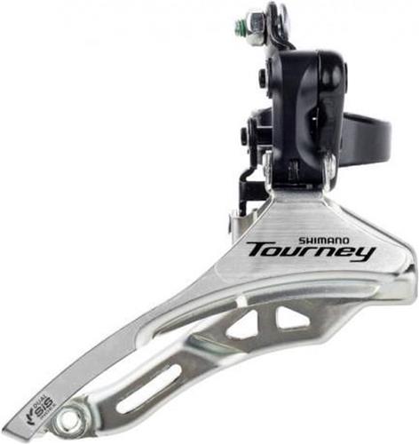 Voorderailleur Shimano Tourney FD-TY300 3x6/7 speed - down swing - down pull - hoge klem 34,9 mm - 42T - (66-69°)