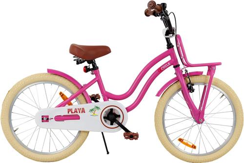 2Cycle Playa - Kinderfiets - 20 inch - Voordrager - Roze - Meisjesfiets - 20 inch fiets