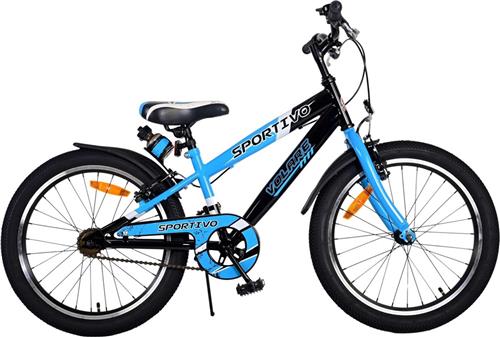 Volare Sportivo Kinderfiets - Jongens - 20 inch - Blauw - Twee handremmen