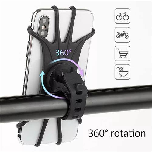 Dovon fiets siliconen stuurhouder voor mountainbike en motorfiets - Universeel | Fietshouder | FIets Telefoon Houder | Steun | Houder Fiets Telefoon | Bike holder