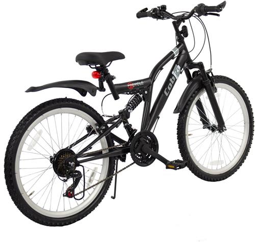 2Cycle Cobra MTB - 24 inch - 18-speed - Mat-Zwart