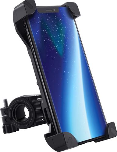 Bike Phone Mount Anti Shake & Stable Mobiele telefoonhouder Cradle Clamp met 360 ° rotatie voor fiets & motorfiets Stuur houder smartphone, tot 3,5 "breed