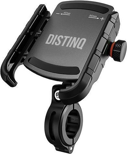 DistinQ Telefoonhouder voor fiets en motor - 360 graden draaibaar  zwart