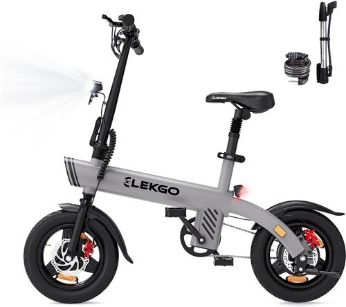 ELEKGO Elektrische Fiets EG01 - 14 Inch City Commuter EBike met 36V 7.8Ah Lithium Batterij - Volwassenen en Jongeren E-Bike met 250W Motor