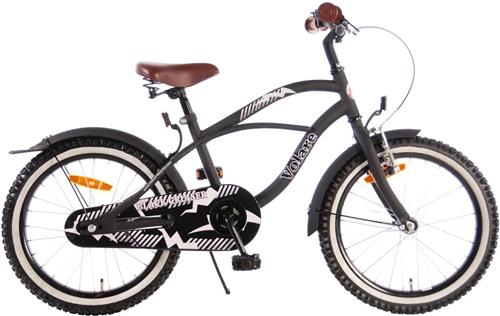 Volare Black Cruiser Kinderfiets - Jongens - 18 inch - Zwart - 95% afgemonteerd