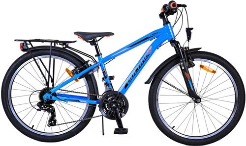 Volare Cross Kinderfiets - Jongens - 24 inch - Blauw - 18 versnellingen - Twee handremmen