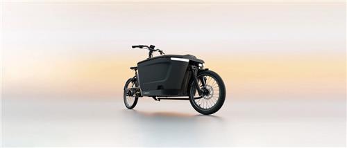 TENWAYS Cargo One  Elektrische Bakfiets  Zwart  Inclusief Regenhoes