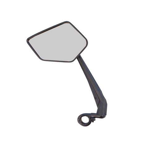 Falkx Linker fietsspiegel - acryl glas - 14x8.5 cm - verstelbare arm 21 cm