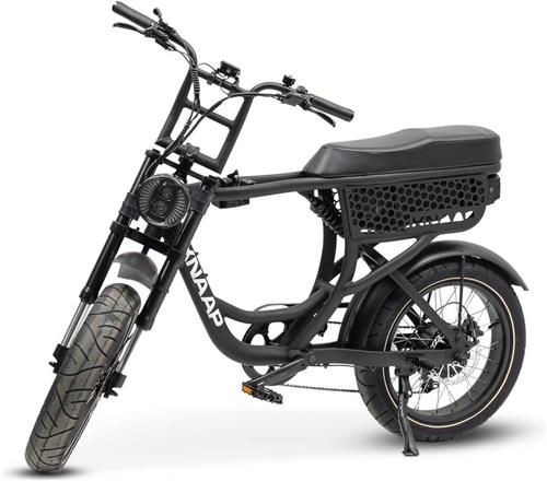 KNAAP - BCN BLACK + Front rack - Elektrische fatbike - Rijklaar - 2 jaar garantie - Lid van RAI vereniging