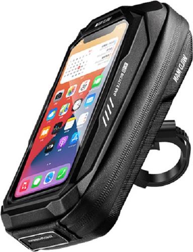 LuxeBass Premium Waterproof Telefoonhouder fiets | Fietshouder telefoon | Waterbestendig & met opbergvak - LB599