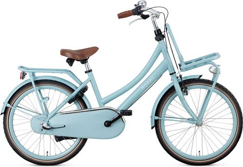 Popal Daily Dutch Basic+ N3 - Kinder Transportfiets - 22 Inch - Mat Blauw