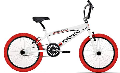 Freestyle BMX 20" Royal-Bugatti  - wit met rode banden