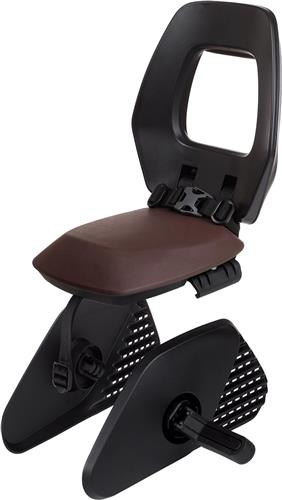 Bobike One Junior achterzitje tot 35kg dragerbevestiging zwart/bruin