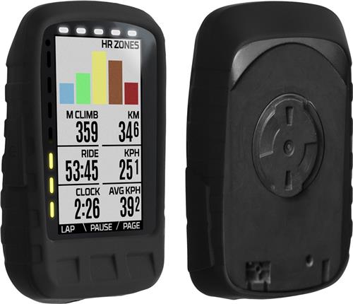 kwmobile fietscomputer gps hoes geschikt voor Wahoo Elemnt Roam hoesje - Beschermhoes voor fietsnavigatie - Siliconen cover