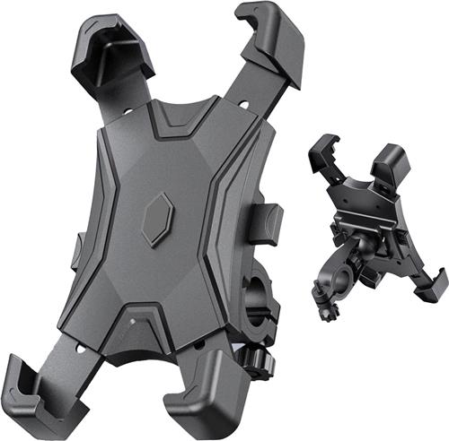 Garpex® Telefoonhouder Fiets - 360 Graden Draaibaar - Anti Shock en Vibratie - Fietshouder voor Smartphones - Mobiel Houder Motor - Universeel