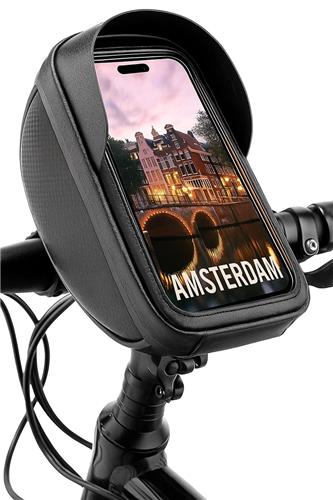 Telefoonhouder Fiets Universeel | Fiets / Racefiets / Mountainbike | Waterdicht | Universeel | Fietshouder | FIets Telefoon Houder | Waterdicht | Houder Fiets Telefoon | Fietstas