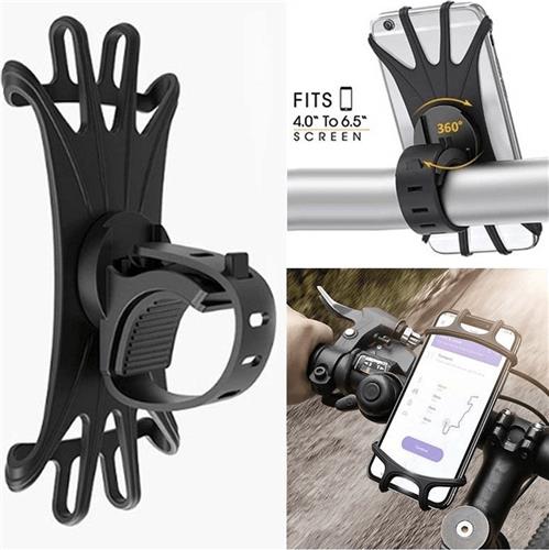 Dovon fiets siliconen stuurhouder voor mountainbike en motorfiets - Universeel | Fietshouder | FIets Telefoon Houder | Steun | Houder Fiets Telefoon | Bike holder