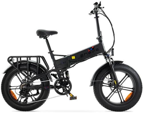 ENGWE Engine X Elektrische Vouwfiets - Fatbike - 20 Inch - 250W Motor - 7 Versnellingen - 100 km Actieradius - Mechanische Schijfremmen - Zwart