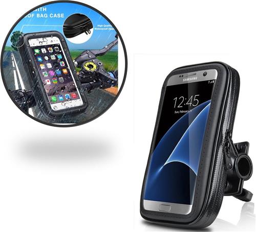 Telefoonhouder Fiets Waterdicht - GSM Houder Fiets - Smartphone Houder Fiets voor alle Telefoons tot 5 inch