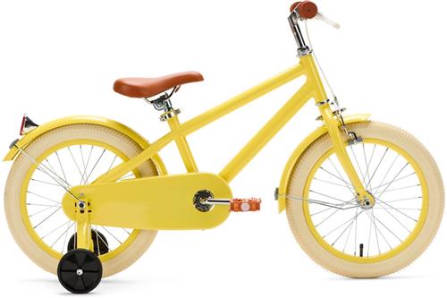 Generation Retro 16 inch Geel  Kinderfiets
