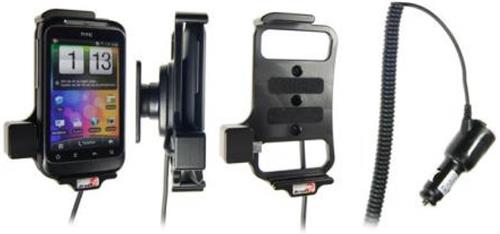 Brodit houder geschikt voor HTC Wildfire S Actieve houder met 12/24V lader
