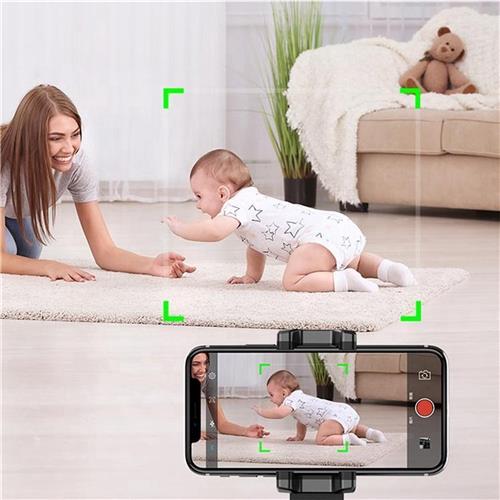 Auto Object Tracking Houder Smartphone - 360 Graden Selfie Stick - Mount Telefoon - Automatisch Volgen - Bewegingssensor Statief - Bewegende Beelden - Video & fotos - iPhone & Android - Zwart