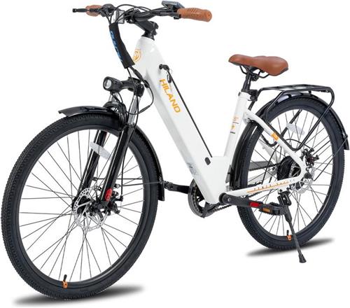Hiland EHD803 - E Bike - Elektrische Fiets - 250W - 26 Inch - 7.8Ah - Wit