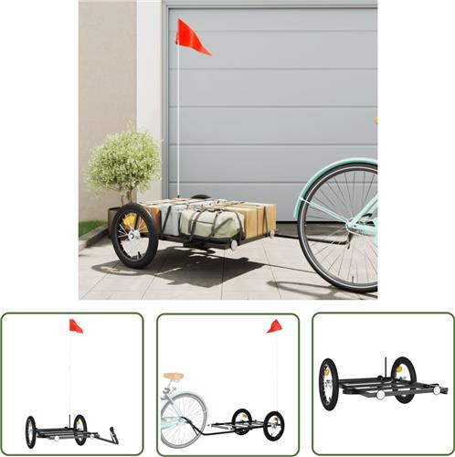 The Living Store Fietskar Universeel - IJzer - 126 x 63 x 34 cm - 45 kg draagvermogen