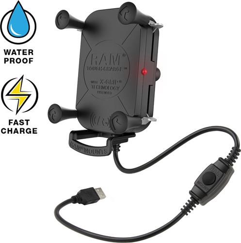 Tough-Charge X-Grip® Tech Waterproof Wireless Charging Houder RAM-HOL-UN12WB