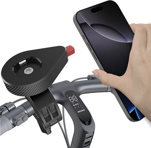 Universele Fietshouder voor Smartphones  Telefoonhouder fiets  Fietshouder GSM  Easy Click - Cazy - Zwart