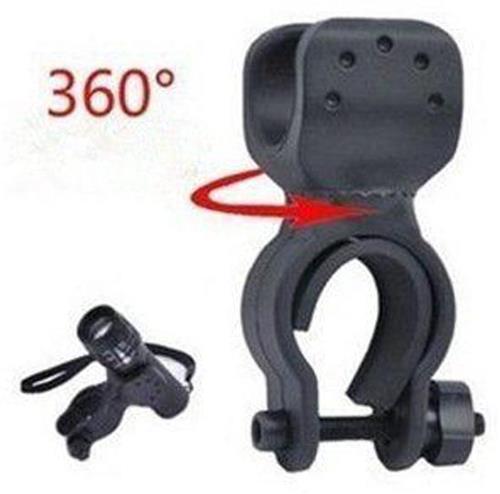 Fietshouder 360 graden t.b.v. zaklamp (inclusief zaklamp)