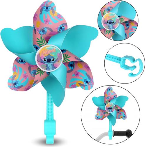 DISNEY Stitch Kleurrijke waaier voor stuur van fietsen, scooters, voor kinderen
