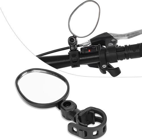 Waledano® Fietsspiegel - Links en Rechts - Veiligheidsspiegel - Fietsspiegel voor Stuur - Verstelbare 360° - Stuurspiegel - Draaibare Fiets Achteruitkijkspiegel - 2 stuks