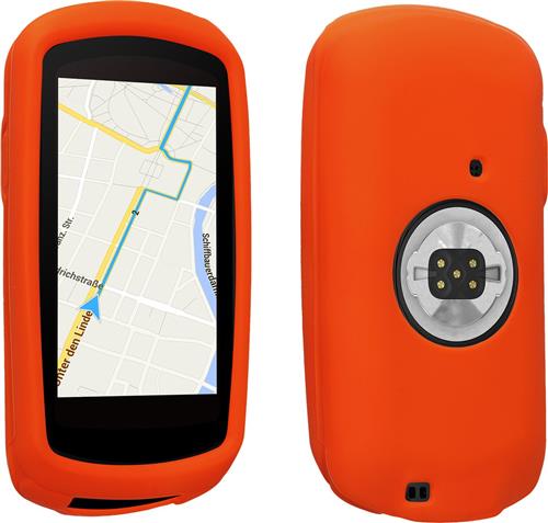 kwmobile fietscomputer gps hoes geschikt voor Garmin Edge 1040 / 1040 Solar hoesje - Beschermhoes voor fietsnavigatie - Siliconen cover