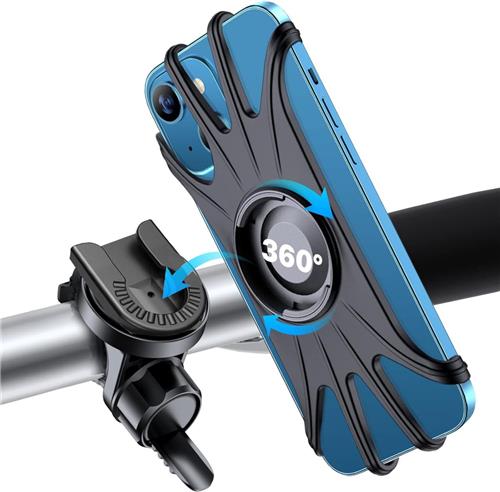 BOTC Telefoonhouder Fiets - 360 Graden Rotatie - Fiets Telefoonhouder - Fietshouder - Zwart