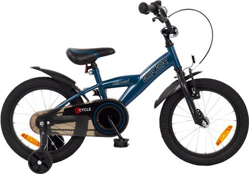 2Cycle Biker - Kinderfiets - 16 inch - Blauw