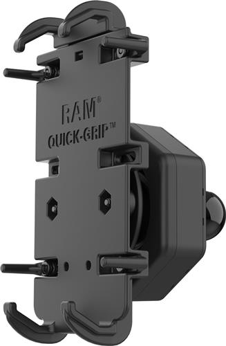 Quick-Grip XL Telefoonhouder met Vibe-Safe Adapter & Kogelmontage - Montage opties