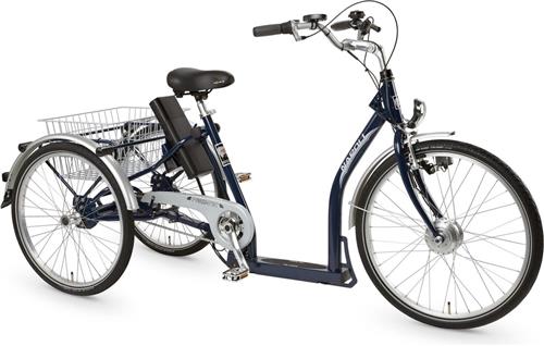 Pfiff Napoli 2 Elektrische Driewieler D 44 Cm 3 Sp Remnaaf Staal Blauw