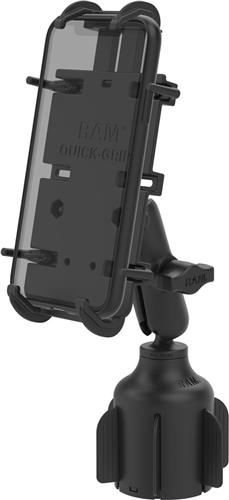 Quick-Grip XL-telefoonhouder met Stubby-bekerhouderbasis