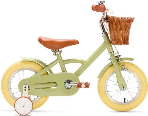 Generation Classic Kinderfiets 12 inch - Olijfgroen - Fiets voor kinderen van 2 tot 4 jaar