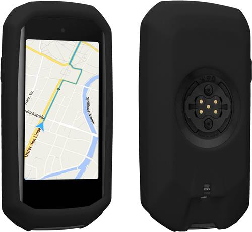 kwmobile fietscomputer gps hoes geschikt voor Garmin Edge 1050 hoesje - Beschermhoes voor fietsnavigatie - Siliconen cover
