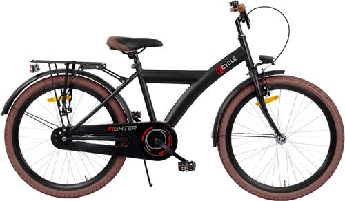 2Cycle - Jongensfiets - 24 inch fiets - Zwart - Kinderfiets