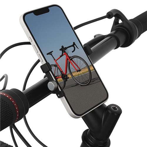 Universele Fiets Telefoonhouder voor Smartphone LB-424 Fiets stuur houder Aluminium Zwart