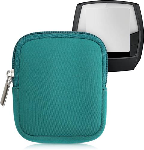kwmobile hoesje voor e-bike display - Waterdichte display cover elektrische fiets - Van neopreen in petrol